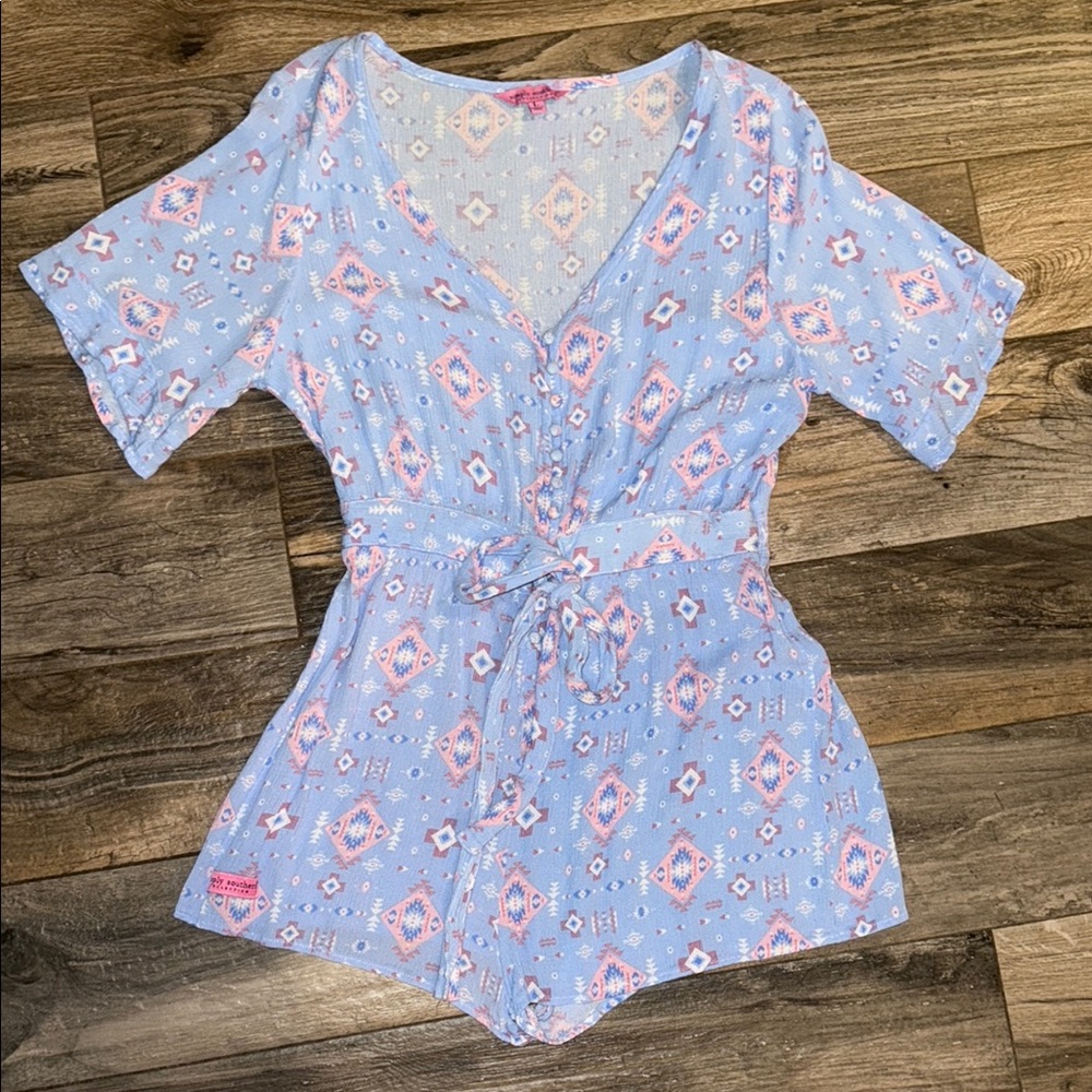 Western Print Romper
